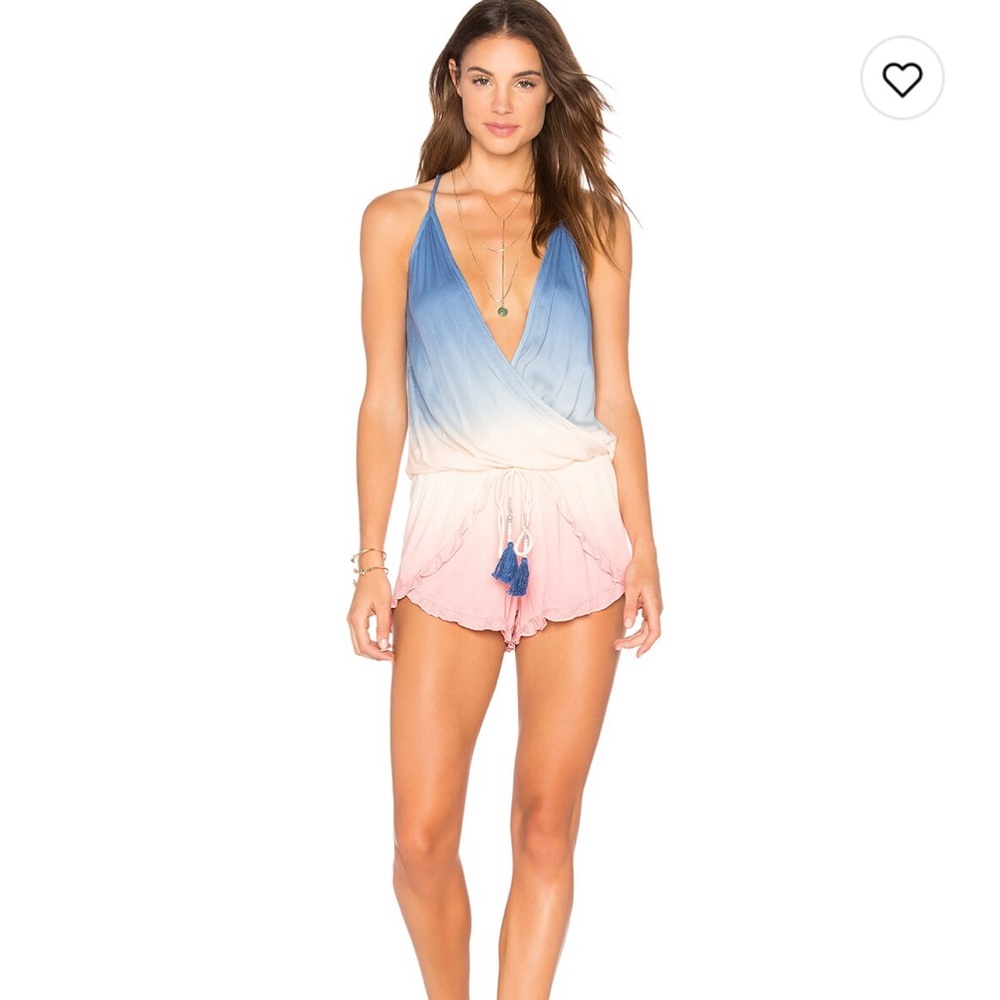 Young Fabulous & Broke Coral Romper